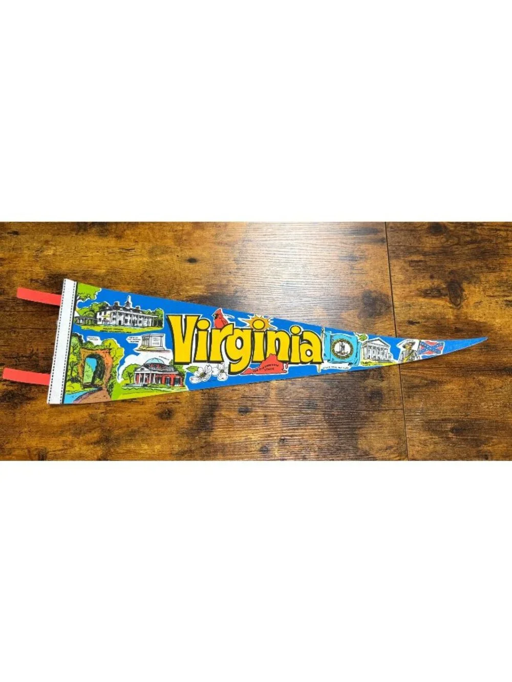 Vintage Virginia state pennant